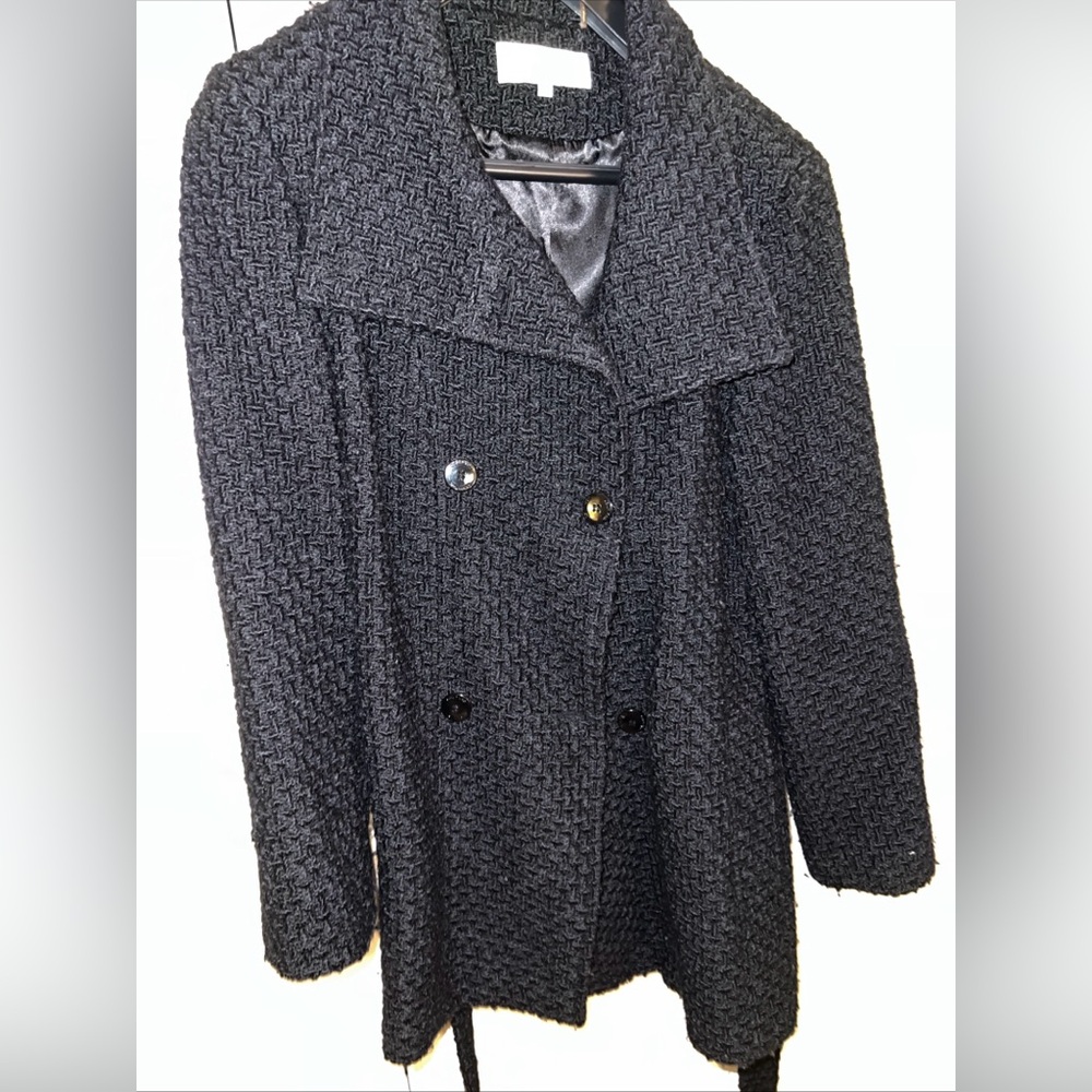 Vintage Women’s Calvin Klein Pea Coat Black Size L